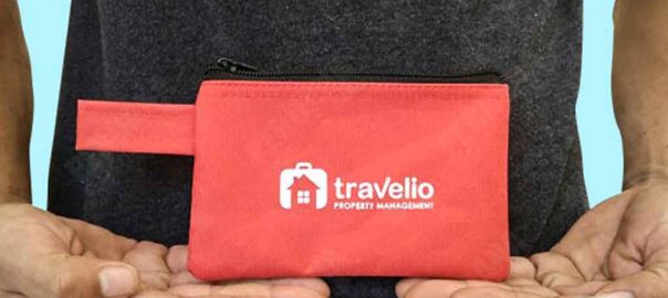 pouch dompet kecil travelio bahan D300 by Perdana Q3874